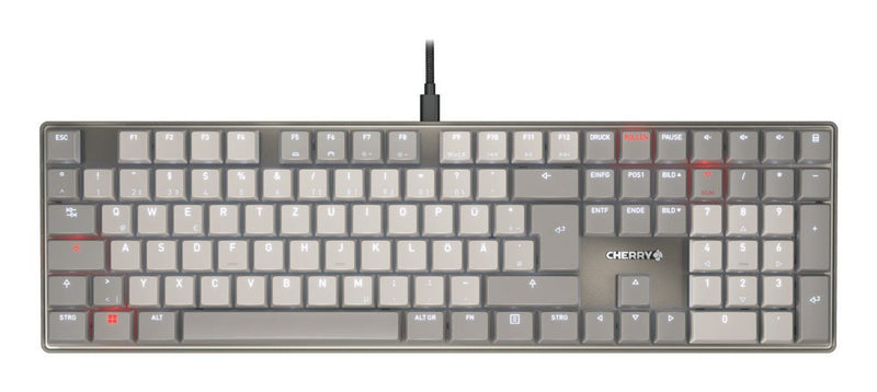 CHERRY KC 500 MX LP tastatur Hjemme/kontor USB QWERTZ Tysk Grå