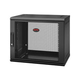 APC NetShelter WX 9U Single Hinged Wall-mount Enclosure 400mm Deep. Vægmonteret stativ Sort