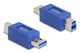 DeLOCK 67213 kabel kønsskifter USB Type-A USB Type-B Blå
