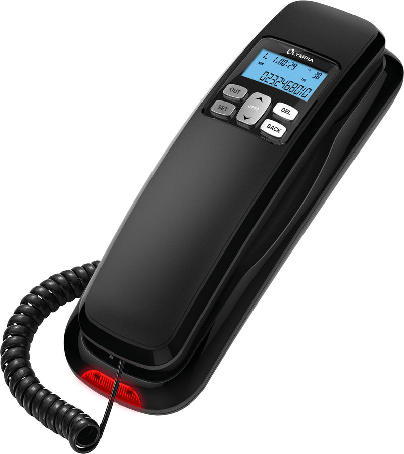 Olympia 4510 Analog telefon Sort, Rød
