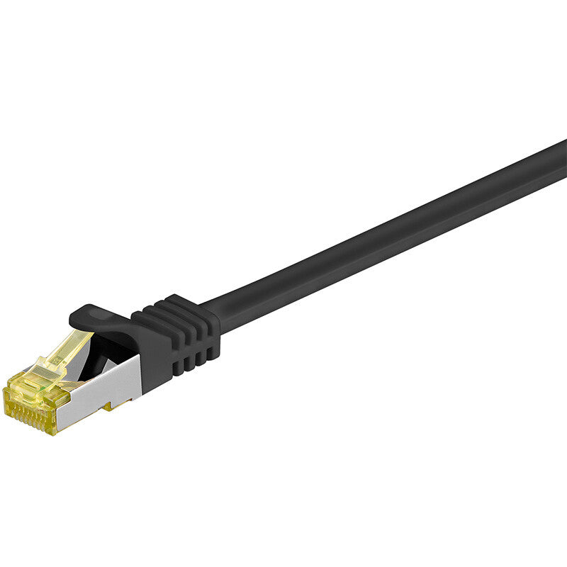 Goobay RJ-45 CAT7 3m netværkskabel Sort S/FTP (S-STP)