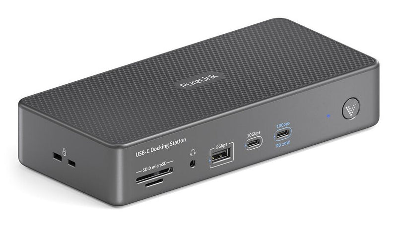 PureLink VL-D230DL dockingstation Ledningsført USB 3.2 Gen 2 (3.1 Gen 2) Type-C Grå