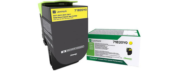 Lexmark 71B20Y0 tonerpatron 1 stk Original Gul