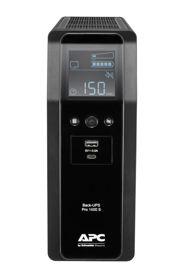 APC BR1600SI UPS-enhed Interaktivt indgangsstik 1,6 kVA 960 W 8 AC stikkontakt(er)