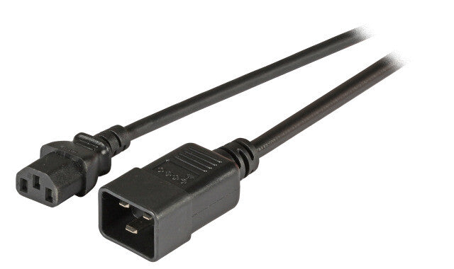 EFB Elektronik EK531.1,8V2 el-ledning Sort 1,8 m C20 forbinder C13 forbinder