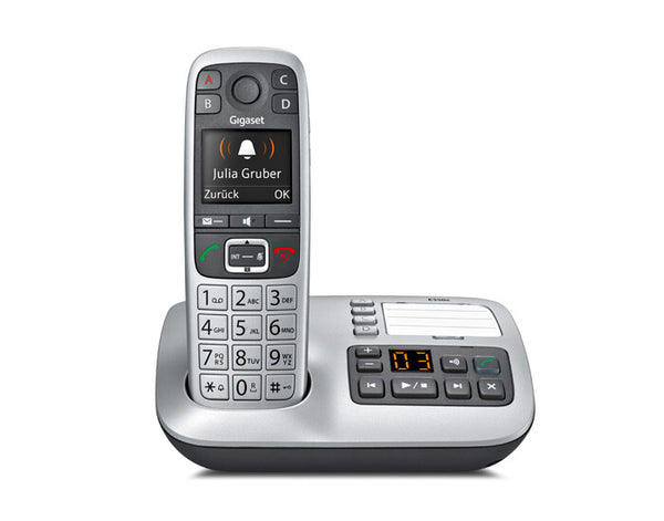 Gigaset E560A telefon DECT telefon Nummervisning Sort, Sølv