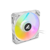 Sharkoon F50 Computerkabinet Ventilator 12 cm Grå, Hvid