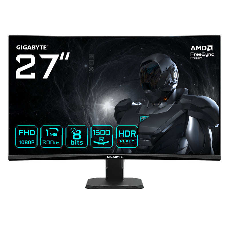 GIGABYTE GS27FCA computerskærm 68,6 cm (27") 1920 x 1080 pixel Fuld HD LED Sort