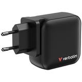 Verbatim Mini GaN Charger 100W Universel Sort Vekselstrøm Hurtig opladning Indendørs