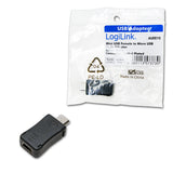 LogiLink AU0010 kabel kønsskifter Micro USB Mini USB Sort