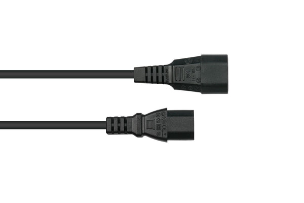 Kabelmeister SK1430-S010 el-ledning Sort 1 m IEC C14 IEC C13
