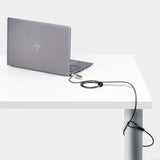 StarTech.com SSTDC4D-LAPTOP-LOCK kabellås Sort, Sølv 2 m