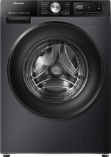 Hisense WD3S8043BB3 vaskemaskine - tørretumbler Fritstående Front-læsning Sort