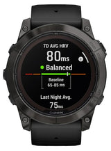 Garmin fēnix 7X Pro 3,56 cm (1.4") MIP 51 mm Digital 280 x 280 pixel Berøringsskærm Sort Wi-Fi GPS (satellit)