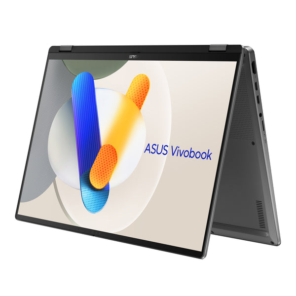 ASUS Vivobook 16 Flip TP3607SA-SI155W Copilot+ PC Intel Core Ultra 7 256V Hybrid (2-i-1) 40,6 cm (16") Berøringsskærm WUXGA 16 GB LPDDR5x-SDRAM 1 TB SSD Wi-Fi 7 (802.11be) Windows 11 Home Tysk Grå