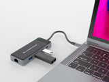 Conceptronic DONN14G dockingstation Ledningsført USB 3.2 Gen 1 (3.1 Gen 1) Type-C Grå