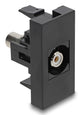 DeLOCK Easy 45 stikkontakt RCA Sort, Hvid