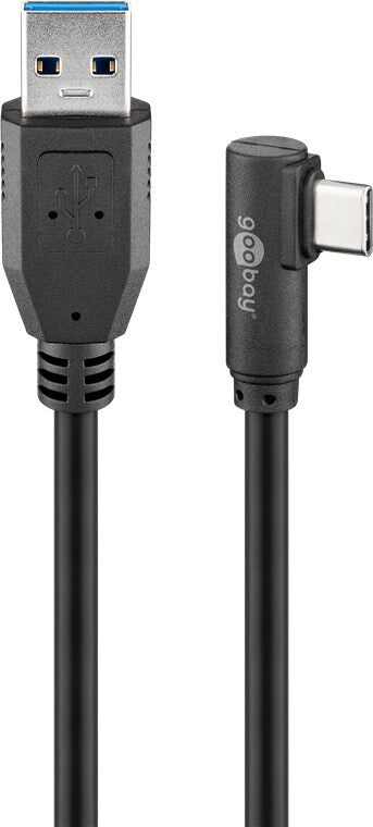 Goobay 66503 USB-kabel USB 3.2 Gen 1 (3.1 Gen 1) 2 m USB A USB C 5 Gbit/sek. Sort