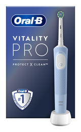 Oral-B Vitality Pro Voksen Roterende, pulserende tandbørste Grå, Hvid