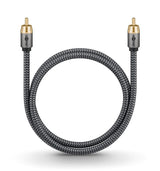 Goobay 65296 lydkabel 2 m RCA Sølv, Sort