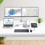 StarTech.com 155UE-USB4-DOCK dockingstation Ledningsført Sølv
