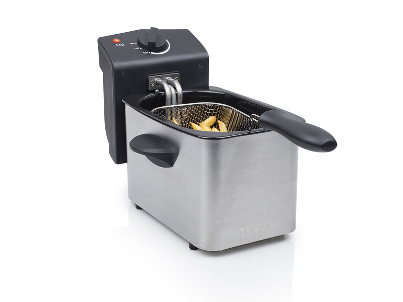 Tristar FR-6919 frituregryde Enkelt 2 L Enkeltstående 800 W Sort, Rustfrit stål