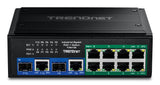 Trendnet TI-BG108 netværksswitch Gigabit Ethernet (10/100/1000) Strøm over Ethernet (PoE) Sort