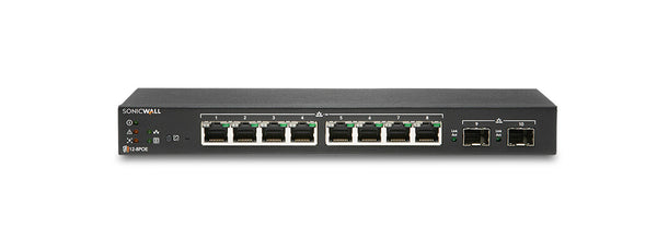 SonicWall SWS12-8 Administreret L2 Gigabit Ethernet (10/100/1000) Sort