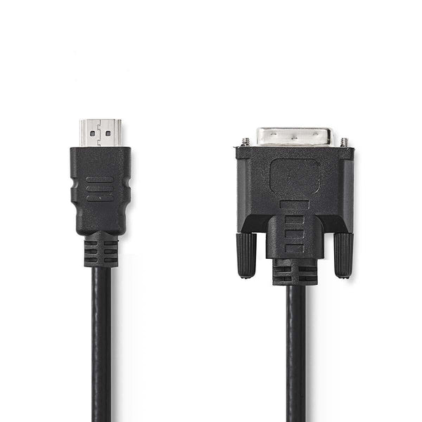 Nedis CCGB34800BK20 videokabel adapter 2 m HDMI Type A (Standard) DVI-D Sort
