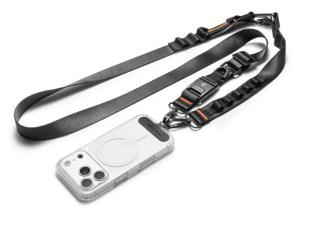 Spigen DA30M strop Mobiltelefon Nylon, Metal Sort
