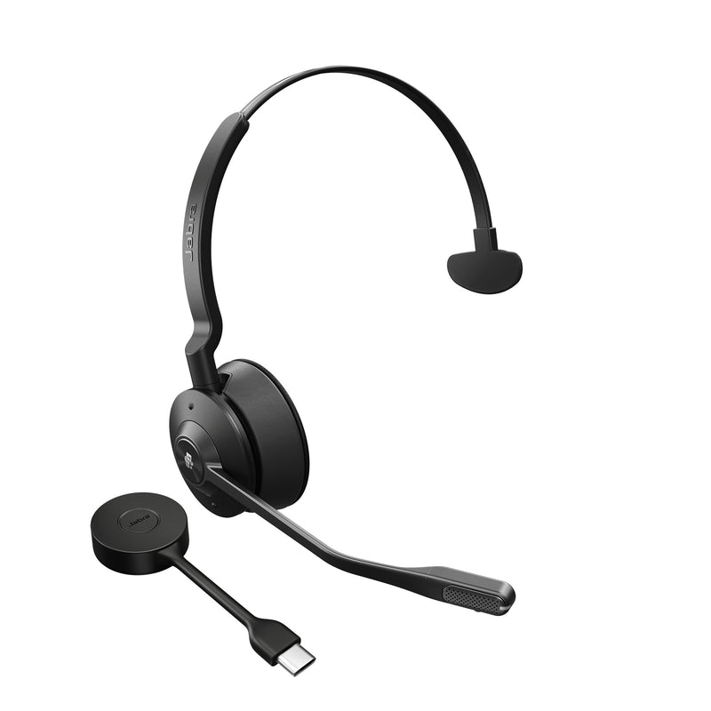 Jabra Engage 55 Headset Trådløs Kontor/Callcenter Sort, Titanium
