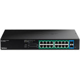 Trendnet TPE-TG182ES netværksswitch Administreret Gigabit Ethernet (10/100/1000) Strøm over Ethernet (PoE) Sort