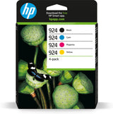 HP 924 original blækpatron, CMYK kombipakke med 4 stk.