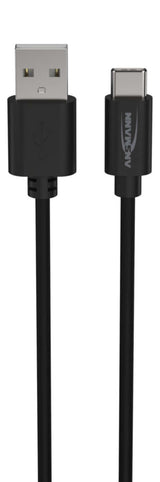 Ansmann 1700-0130 USB-kabel 1 m USB A USB C 0,48 Gbit/sek. Sort