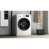 Whirlpool FFWDD1076258B vaskemaskine - tørretumbler Fritstående Front-læsning Hvid