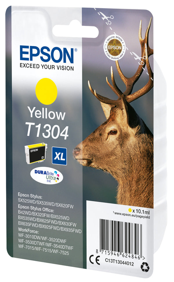 Epson Stag T1304 kronhjort DURABrite Ultra enkeltpakke gult blæk