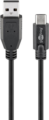 Goobay 55469 USB-kabel USB 2.0 3 m USB C USB A 0,48 Gbit/sek. Sort