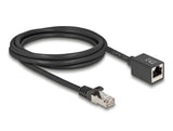 DeLOCK 90309 netværkskabel Sort 2 m Cat6a S/FTP (S-STP)
