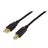 LogiLink UA0266 USB-kabel USB 2.0 20 m USB A USB B 0,48 Gbit/sek. Sort