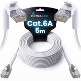 Extralink Kat.6A U/FTP 5m 1Gbps Biały | Patchcord LAN | Miedź Kabel sieciowy skrętka, łamana końcówka (EX.39005) netværkskabel