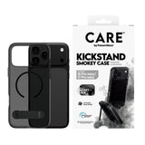 PanzerGlass CARE™ by ® Kickstand Case Smokey m. Sort MagSafe iPhone 18 Pro Max | 17 Pro Max