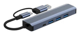 Inca IUTP-5T interface hub USB Type-C 1000 Mbit/s Grå