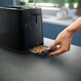 Philips Daily Collection HD2581/90 Brødrister - 2 skiver, bred brødholder, sort