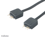 Akasa AK-CBLD08-12BK signalkabel 0,12 m Sort