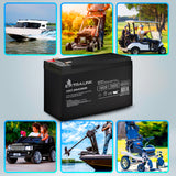 Extralink AGM 12V 7.2Ah - Batterie - 7.200 mAh Blybatterier (VRLA) 7,2 At