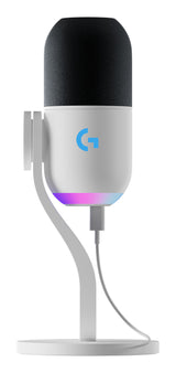 Logitech G Yeti GX Sort, Hvid Bordmikrofon