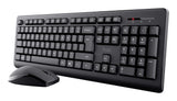 Trust Primo tastatur Mus inkluderet Kontor RF trådløst QWERTZ Tysk Sort