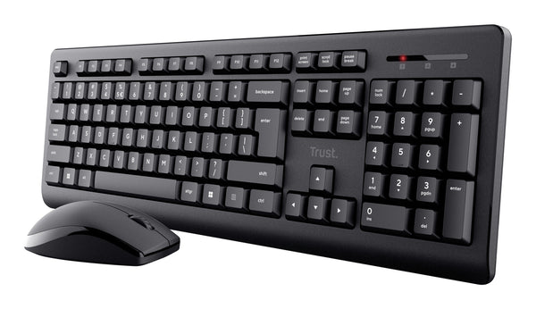 Trust Primo tastatur Mus inkluderet Kontor RF trådløst QWERTZ Tysk Sort