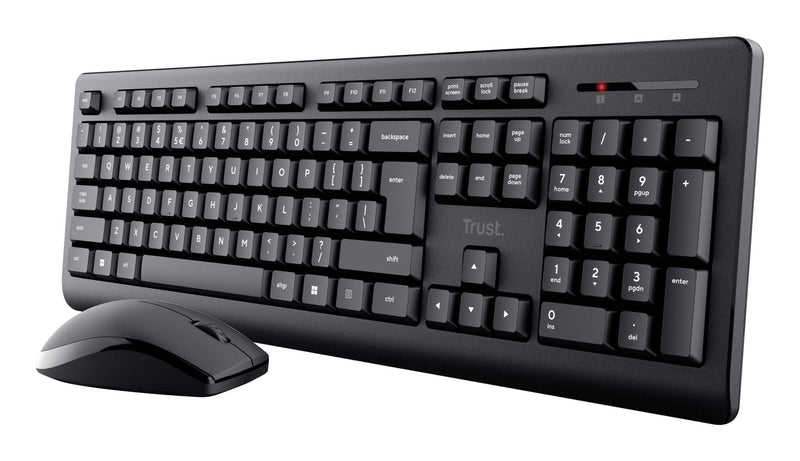 Trust Primo tastatur Mus inkluderet Kontor RF trådløst QWERTZ Tysk Sort