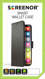 Screenor 27796 mobiltelefon etui 16,5 cm (6.5") Tegnebogsetui Sort